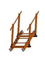 Секция 1 метр с двумя поручнями для диэлектрического трапа- трансформера ГАСТРАП-02